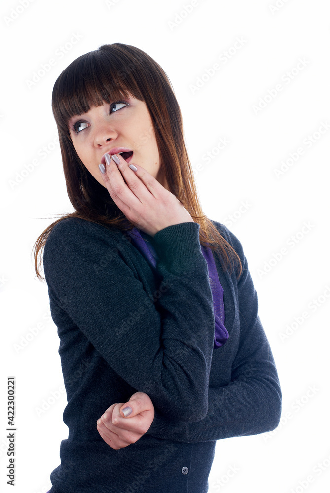 Shocked young woman Shocked young woman