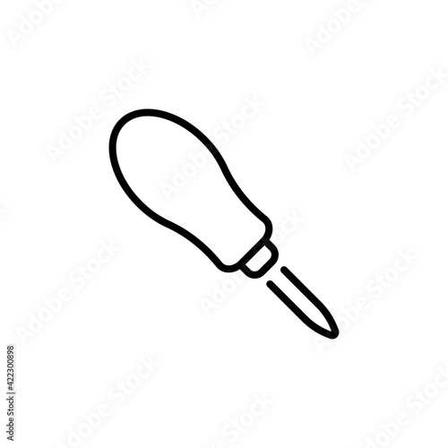 Bradawl icon in vector. Logotype