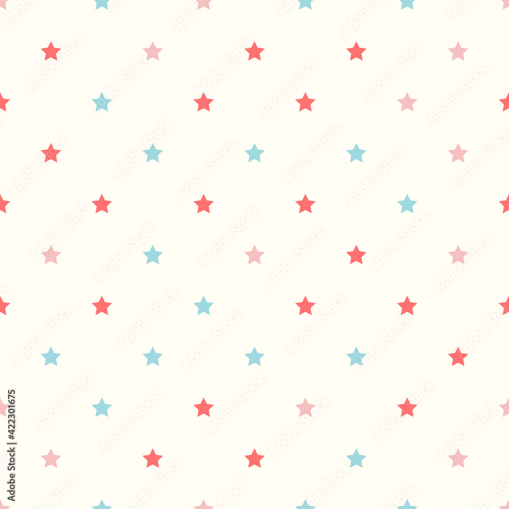 Pastel star seamless pattern background, illustration vector. Pastel star seamless pattern background, illustration vector.