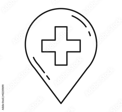 hospital location icon