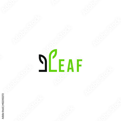 Leaf design vector logo