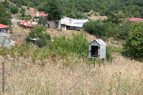 Traditional Greek small wayside church or chapel called Kandilakia     photo