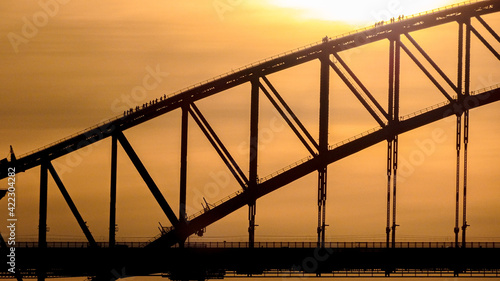 bridge at sunset