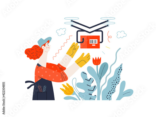 Discounts, sale, promotion. Flat vector modern illustartion