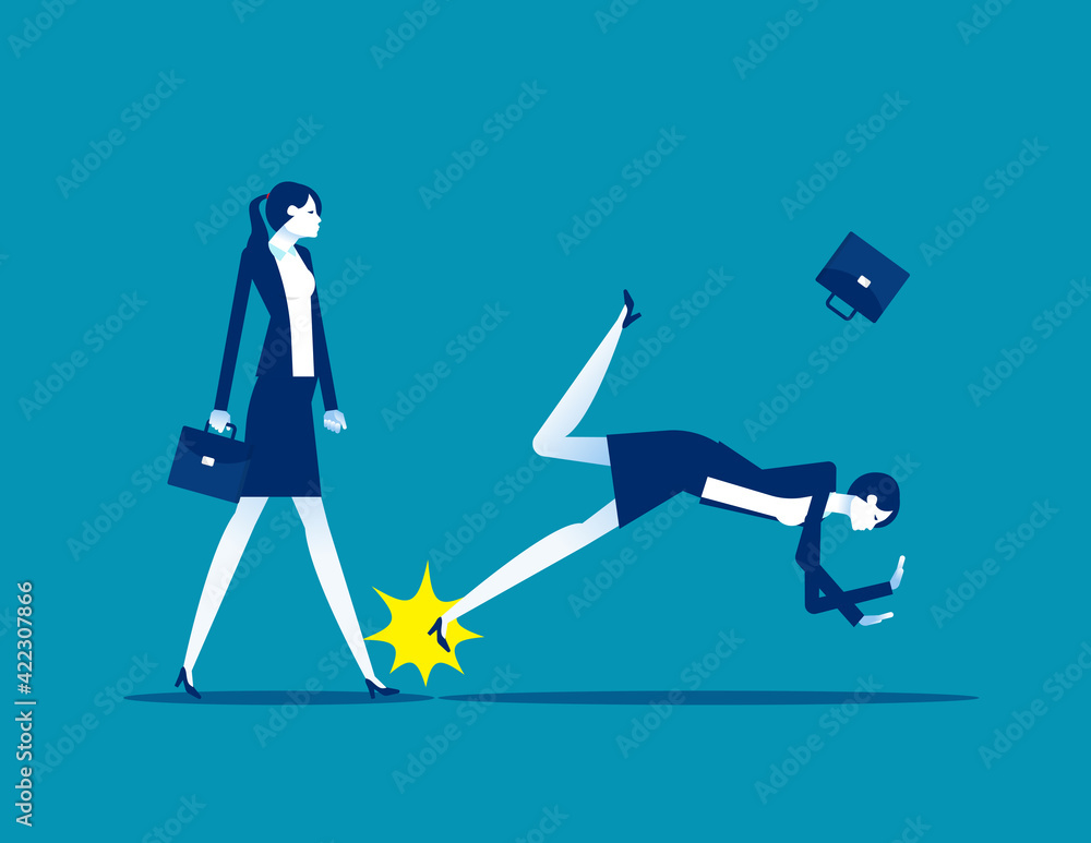 Causing the companion to fall to the ground. Stretched leg partner Causing the companion to fall to the ground. Stretched leg partner