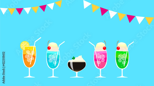 カフェドリンクのベクターイラスト素材