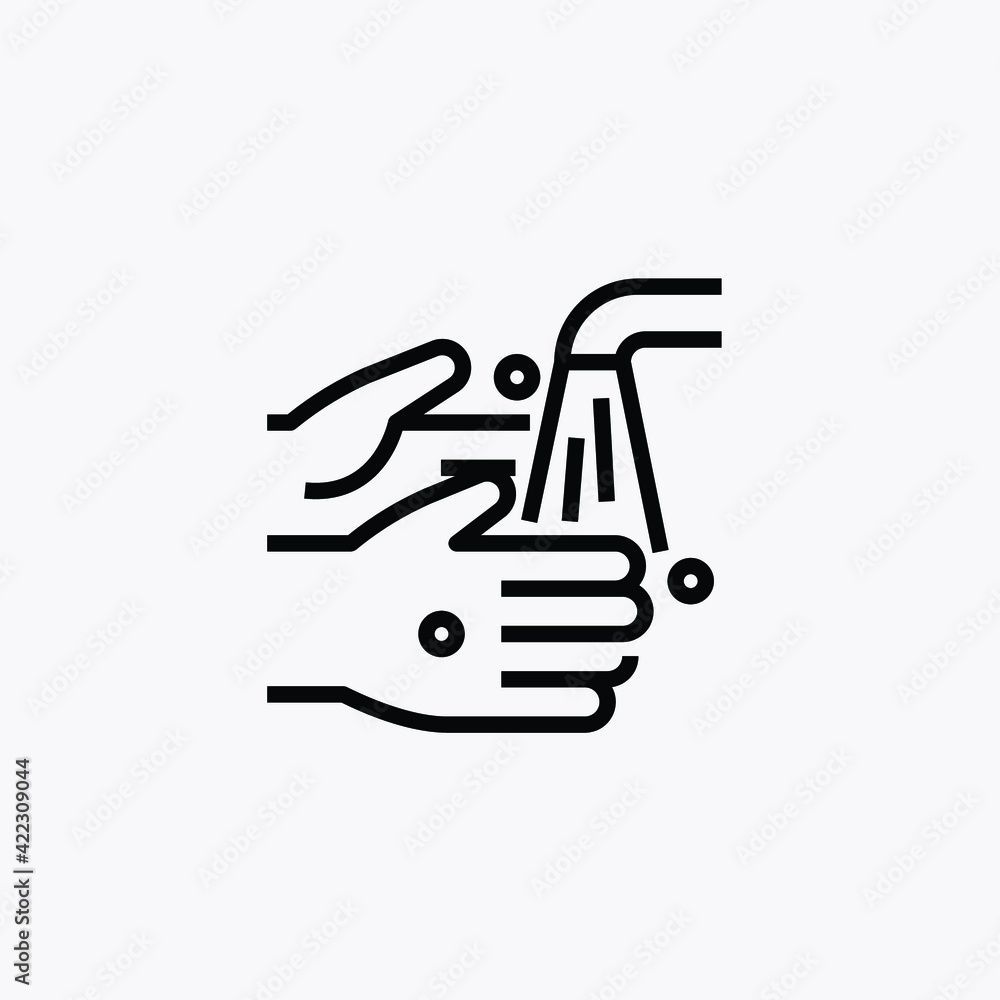 wash-your-hands icon sign vector