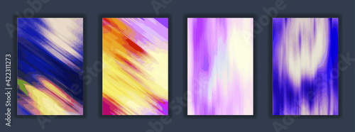 Colorful background illustration. Abstract gradient artwork. Minimal flat style