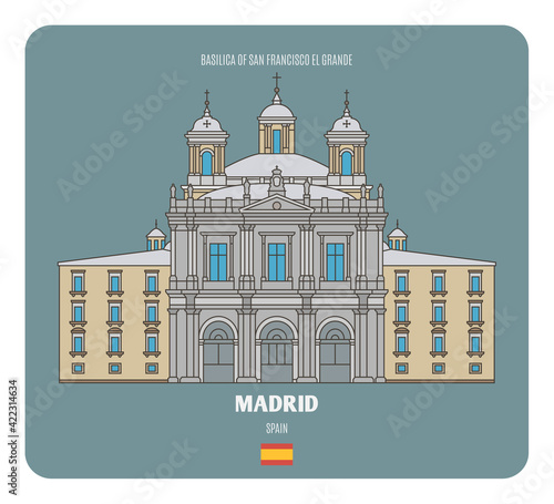 Basilica of San Francisco el Grande in Madrid, Spain