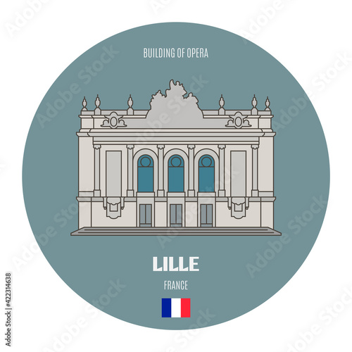 Building of Opera in Lille, France