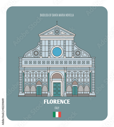Basilica of Santa Maria Novella in Florence, Italy