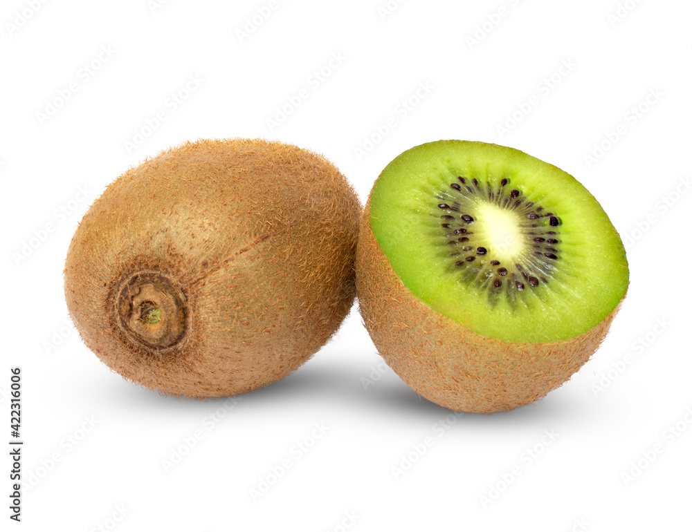 Kiwi fruit isolated on white background. Kiwi fruit isolated on white background.