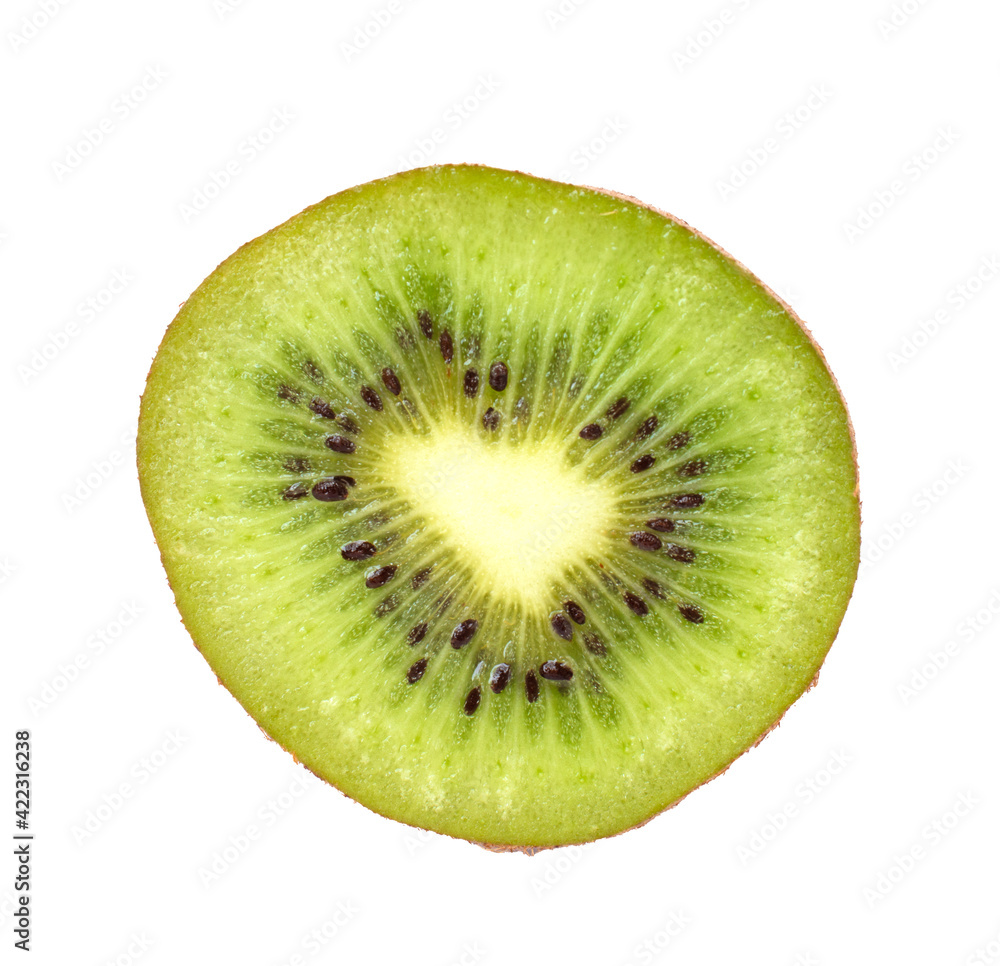 Sliced kiwi fruit isolated on white background Sliced kiwi fruit isolated on white background