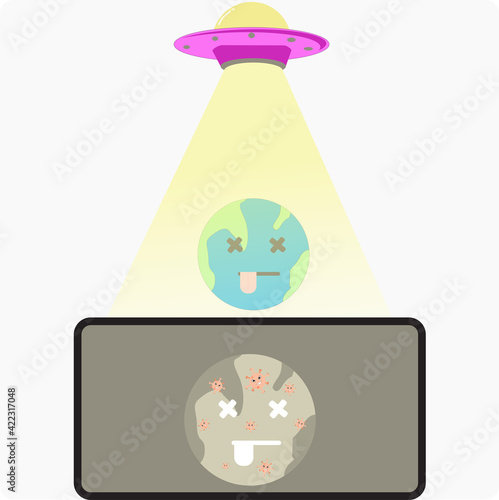 ufo x-ray earth coronavirus inside 