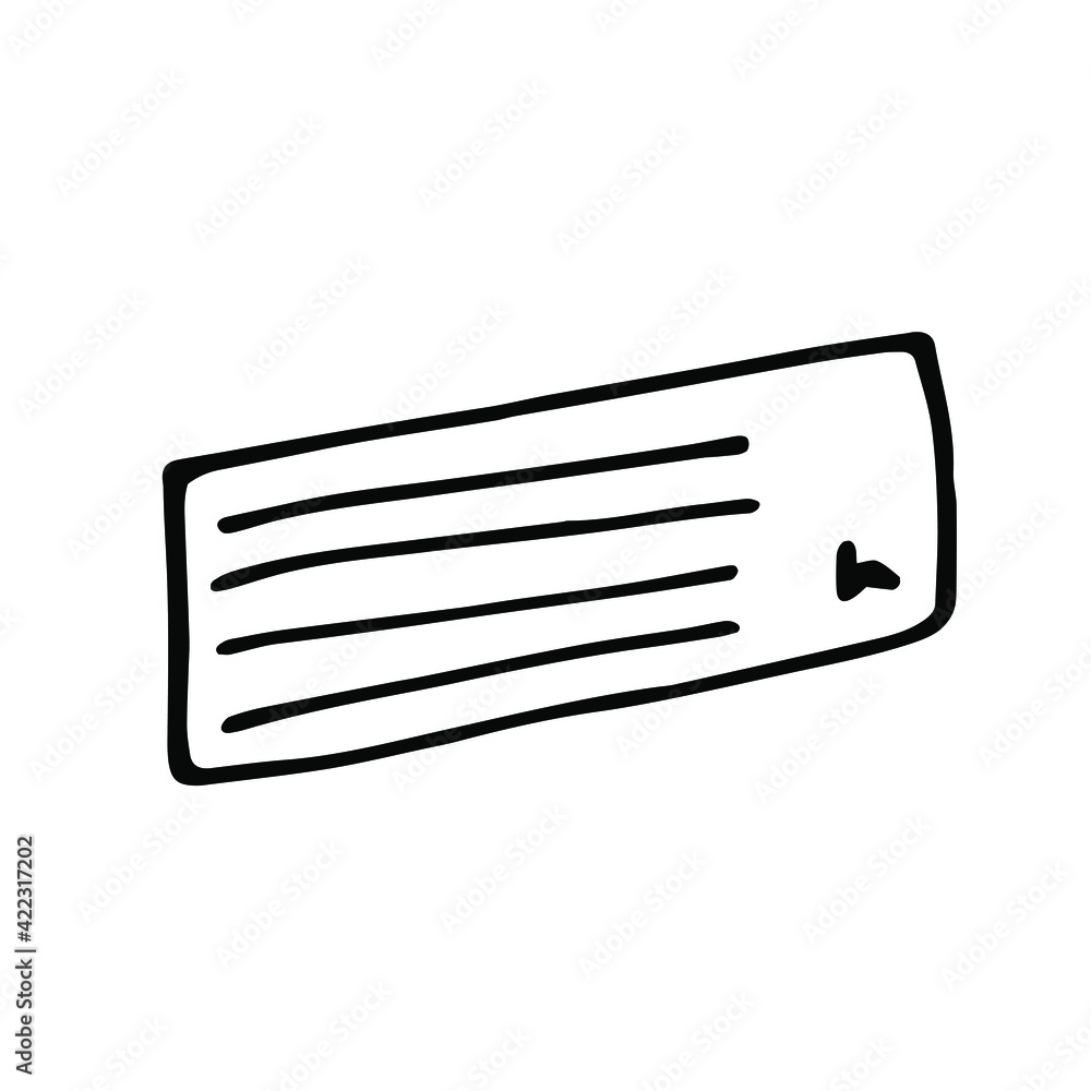 Doodle hand drawn planning notepad.Black and white illustration.Vector illustration. Doodle hand drawn planning notepad.Black and white illustration.Vector illustration.