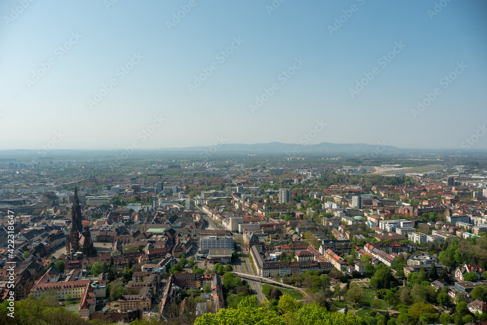 View from Schlossberg Tower towards Freiburg