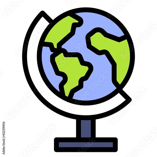 Earth globe icon, Earth Day related vector
