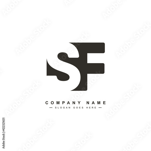 Initial Letter SF Logo - Minimal Vector Logo