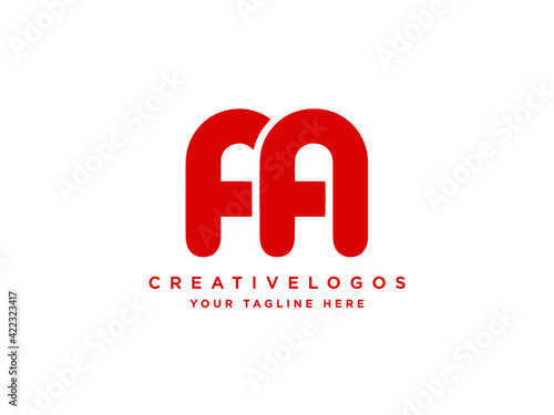 Creative Letter AA Logo Design, Alphabet AA Logo Design, Initials Logo,