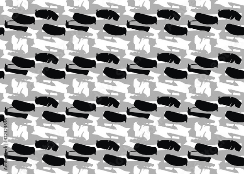 Vector texture background, seamless pattern. Hand drawn, grey, black, white colors.