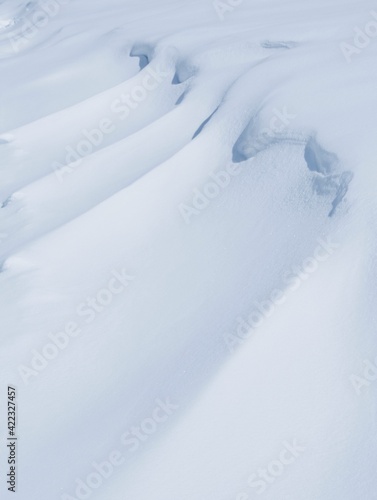 Foto snow unevenness after the blizzard