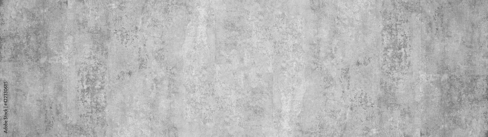 Gray grey white stone concrete texture background panorama banner long - obrazy, fototapety, plakaty 