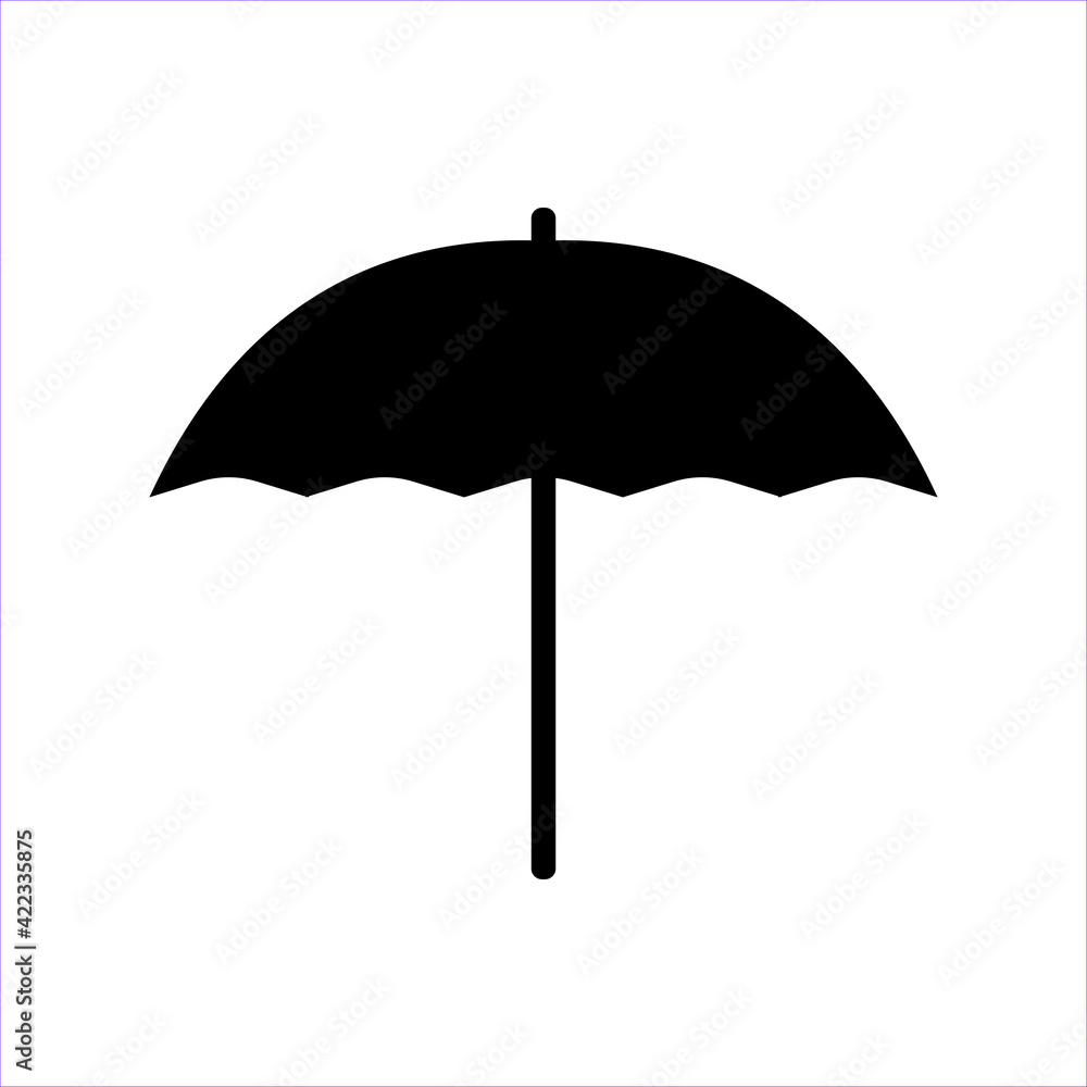 Umbrella vector illustration on white background.
