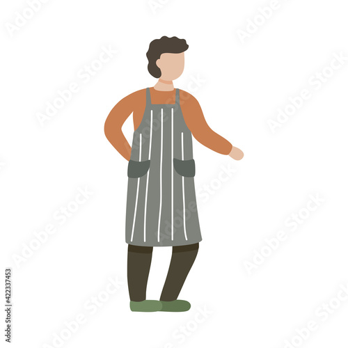 restaurant worker character