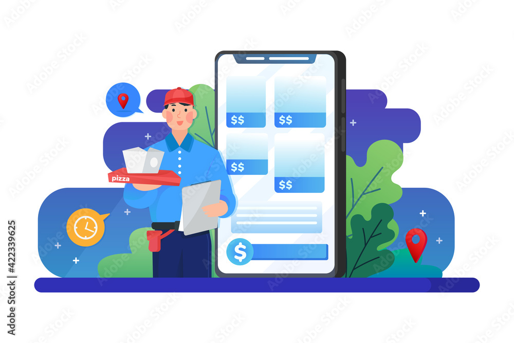 Online food order package delivery service Online food order package delivery service