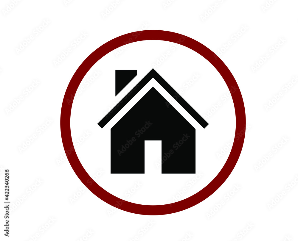 No house vector icon. Editable stroke. Linear style sign for use on web design and mobile apps, logo. Symbol illustration. Pixel vector graphics - Vector No house vector icon. Editable stroke. Linear style sign for use on web design and mobile apps, logo. Symbol illustration. Pixel vector graphics - Vector