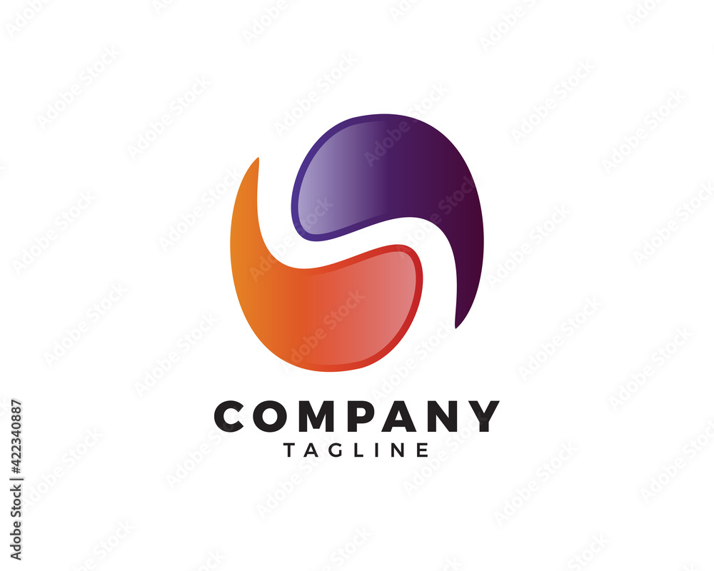 Initial Letter S Logo Template Design