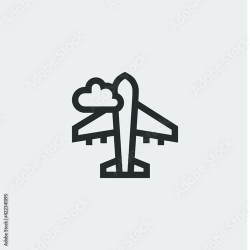 airplane icon sign vector