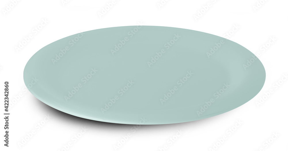empty plate on white background empty plate on white background