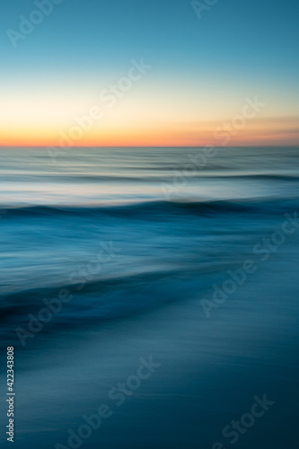 Wallpaper Mural Sea at sunset with intentional camera movement, motion blur Torontodigital.ca