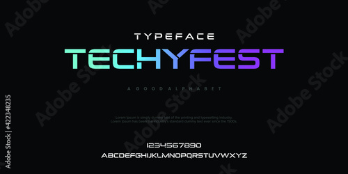 futuristic minimalist display font design, alphabet, typeface, letters and numbers, typography.