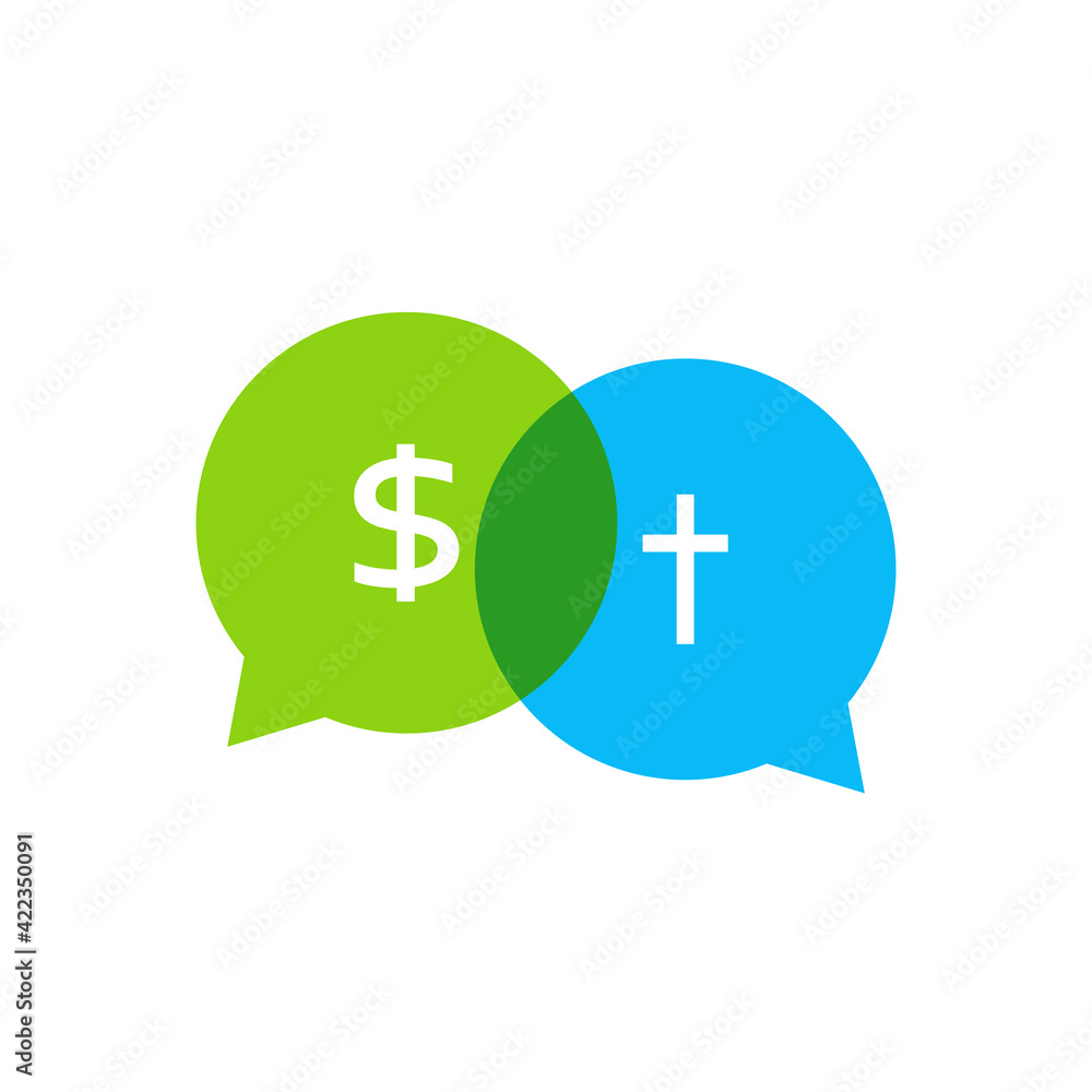 Church fundraiser icon. Clipart image isolated on white background Church fundraiser icon. Clipart image isolated on white background