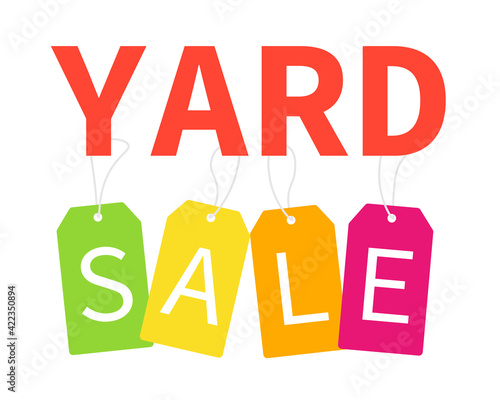 Yard sale poster. Clipart image
