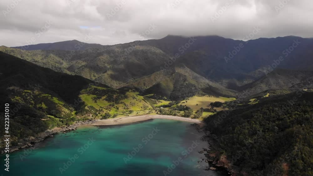 Stony Bay in Coromandel Peninsula, beautiful coastal scenery, New Zealand landscape Stony Bay in Coromandel Peninsula, beautiful coastal scenery, New Zealand landscape
