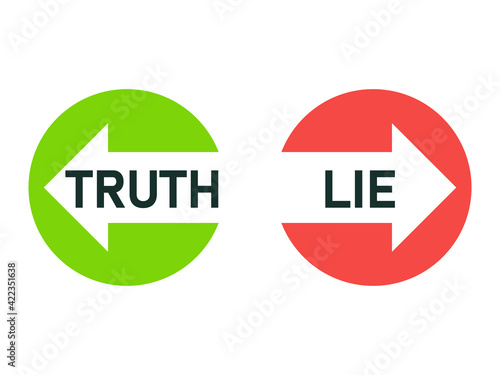 Lie detector test icon. Clipart image isolated on white background