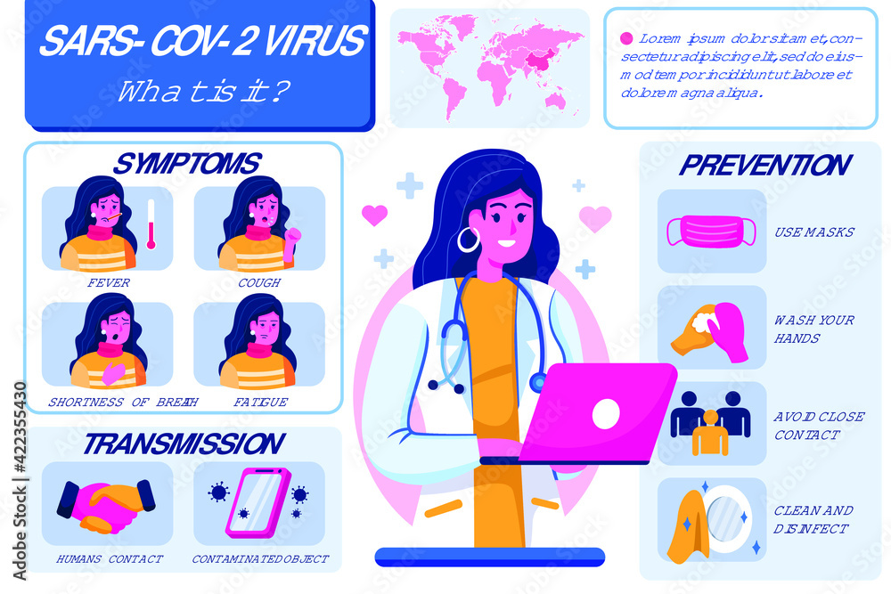 Corona Virus Infographic Vector Illustration concept. Corona Virus Infographic Vector Illustration concept.
