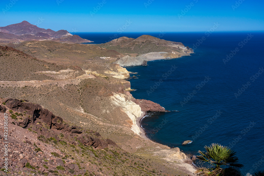 Rocky Coast of Cabo de Gata Nijar Park, Almeria, Spain