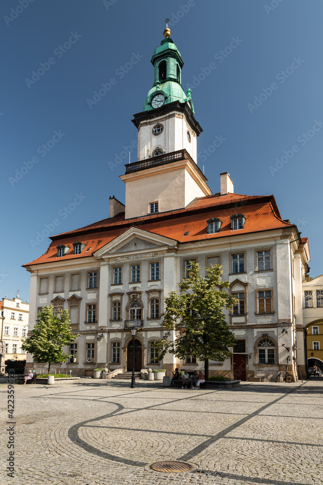 a baroque-classicist building erected on the square in Jelenia Gora 