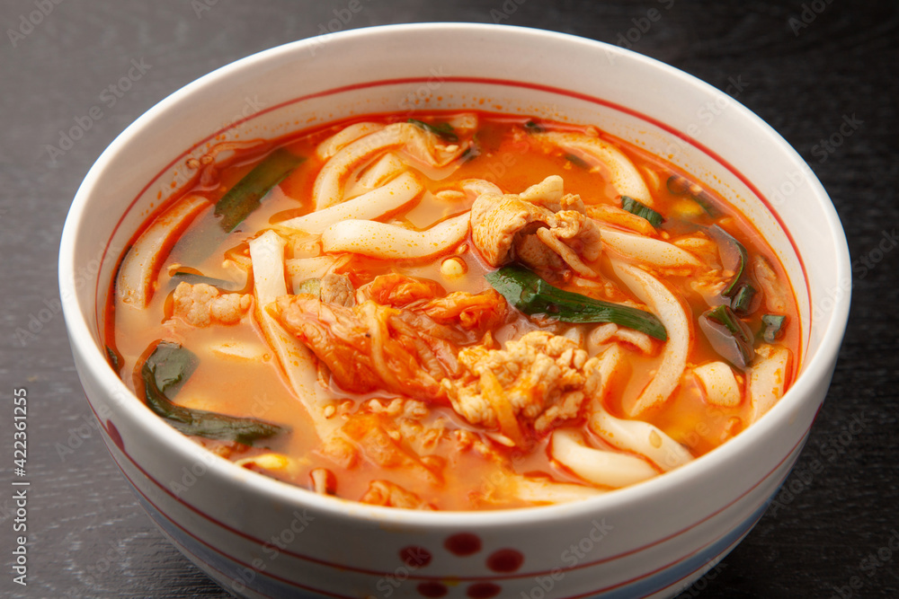 豚キムチうどん 豚キムチうどん