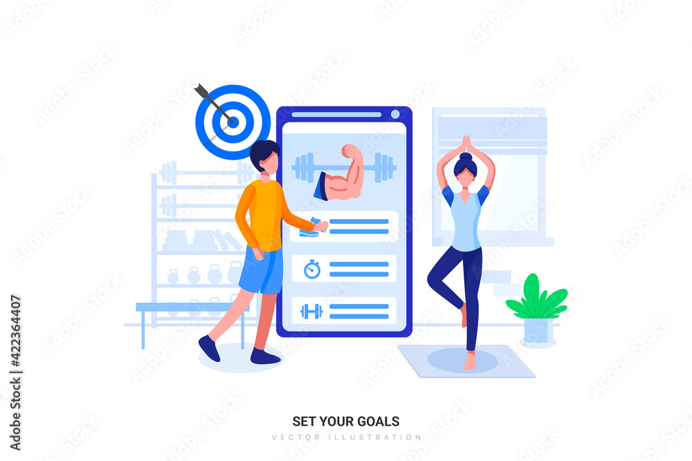Fototapeta premium Set Your Goals