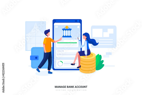 Manage Bank Account © freeslab