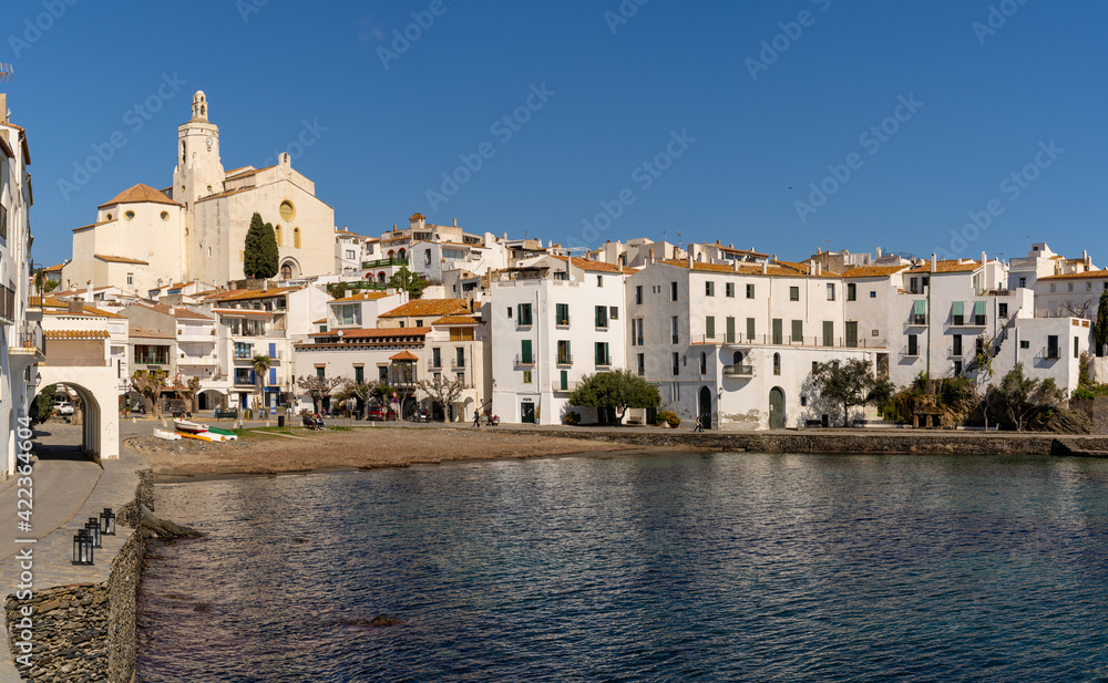 view of the idyllic seaside village of Cadaques in Catalonia