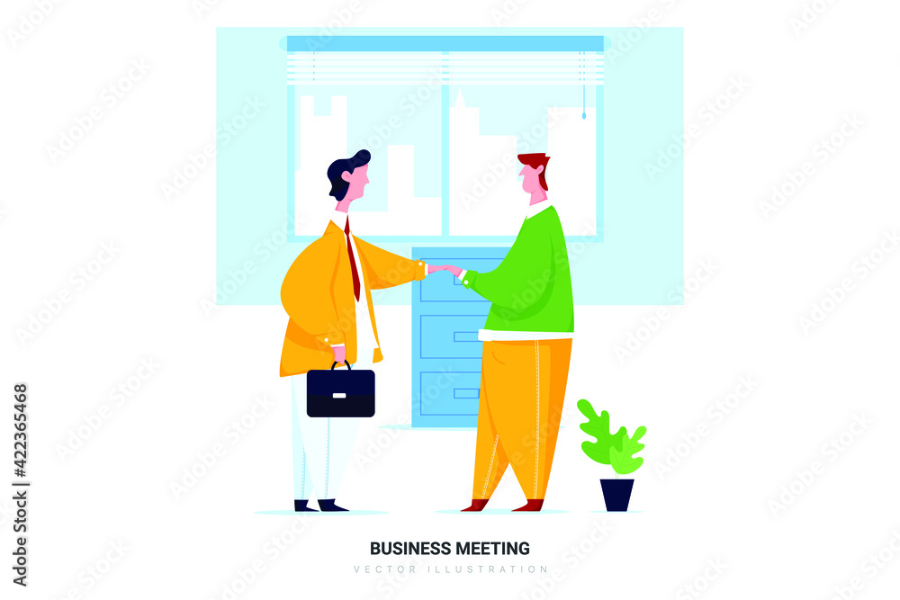 Business Meeting Vector Illustration concept. 