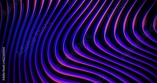 Abstract wavy purple gradient color background