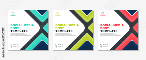Set of modern abstract Unique Editable Social Media banner Template. Promotional web banner for social media post. Elegant sale ads and discount promo