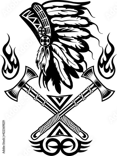 Indian chief tomahawk